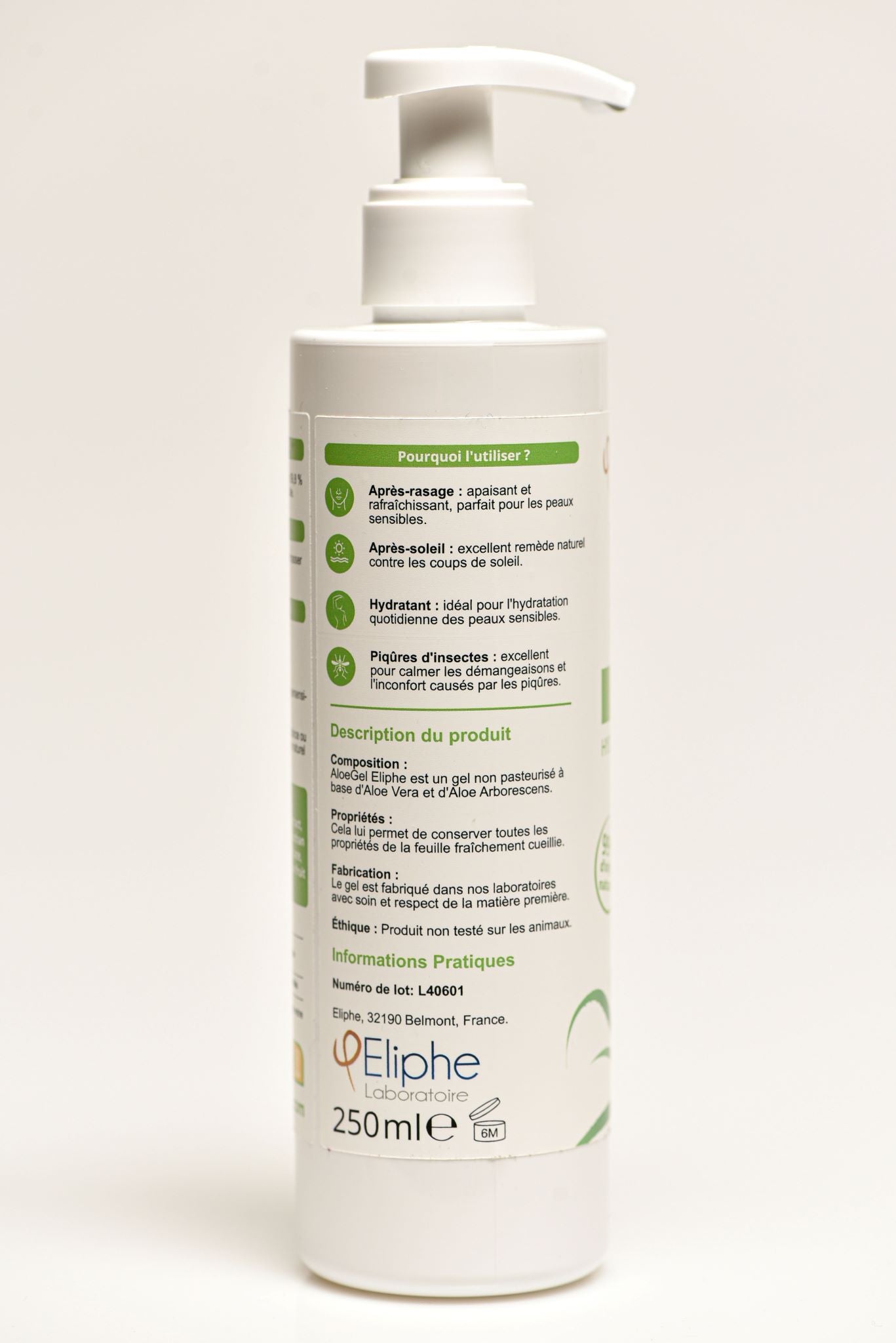 B5 Eliphe | Gel Pur Aloe Arborescens & Vera Bio - 250ml