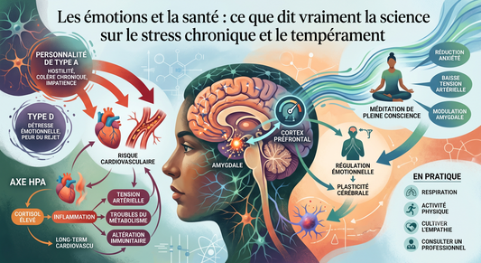 Les émotions et la santé : ce que dit vraiment la science sur le stress chronique et le tempérament