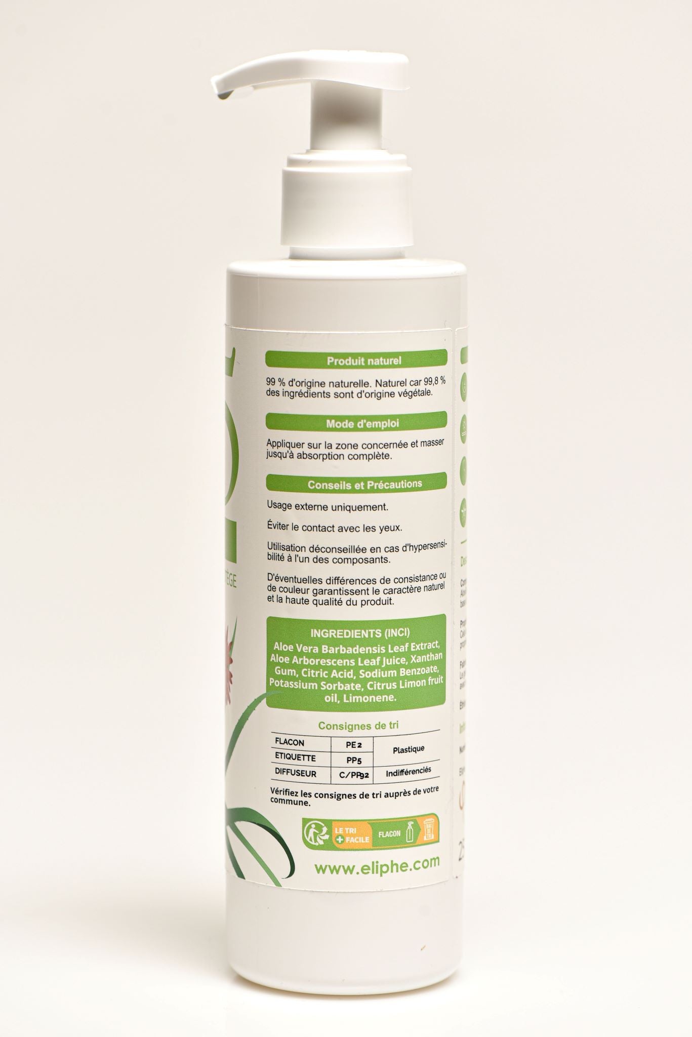 B5 Eliphe | Gel Pur Aloe Arborescens & Vera Bio - 250ml