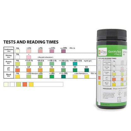 Bandelettes test urinaire SC Nutra resultats
