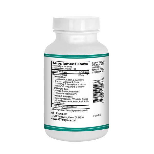AST Enzymes Floracor GI 180 gélules