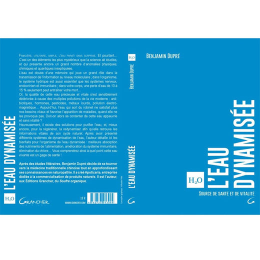 Livre L'eau dynamisée - Source de santé et de vitalité de Benjamin Dupré